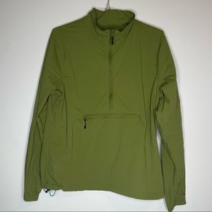 United by Blue Dark Olive Green Half Zip Light Weight Jacket in Size Medium